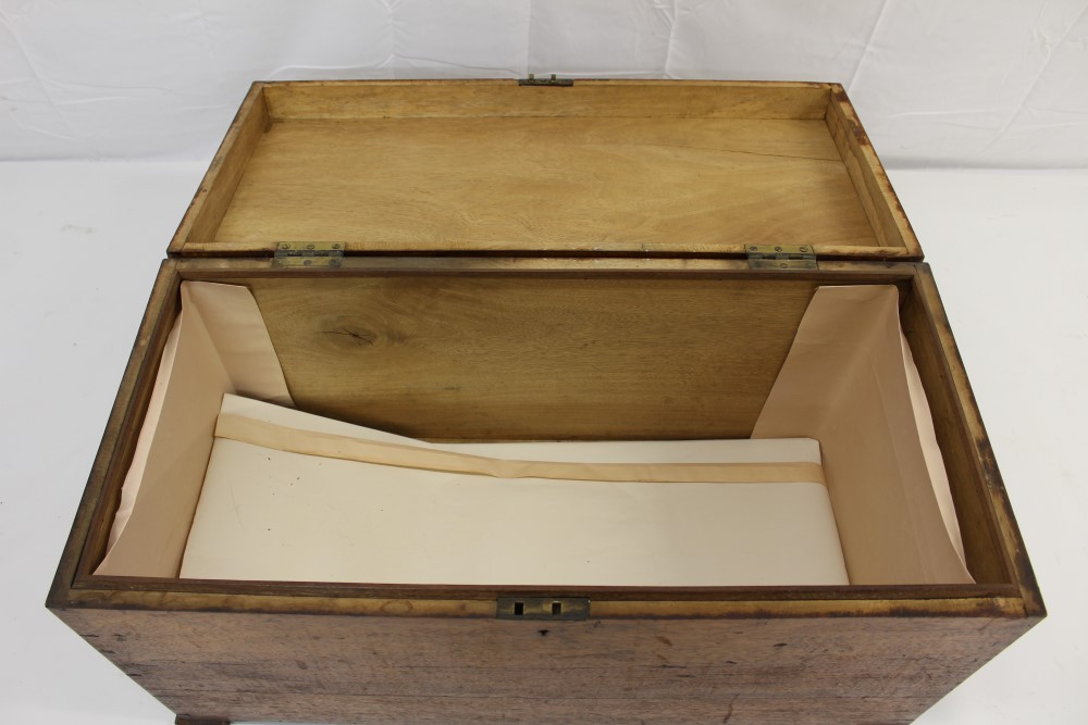 Victorian mahogany blanket box - Image 3 of 5