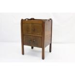 George III mahogany night cupboard