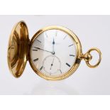 American Interest - an 18ct gold pocket watch with presentation inscription