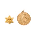 Hungarian gold (9ct) medallion