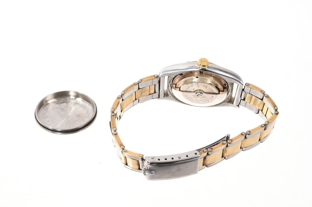 Rare late 1940s Gentlemen’s Rolex bi-metal ‘bubble back’ wristwatch, model 5011, serial number - Image 4 of 7