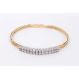 18ct gold and diamond bracelet