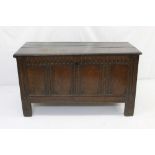 17th century oak coffer