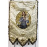 Two 19th / 20th century religious silk banners