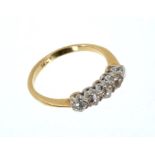 Edwardian diamond five stone ring