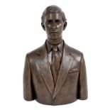 Bronzed bust of HRH The Prince of Wales, KG, KT, GCB, OM.