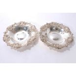 Pair of Tiffany & Co. silver dishes