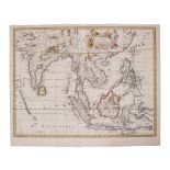 John Speed (1552-1629), hand-coloured map - ‘A new map of East India’, 1676, English text verso,