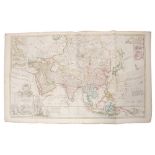 Herman Moll (d. 1732), large hand-coloured map - ‘Asia’, presentation to William, Lord Cowper, Lord