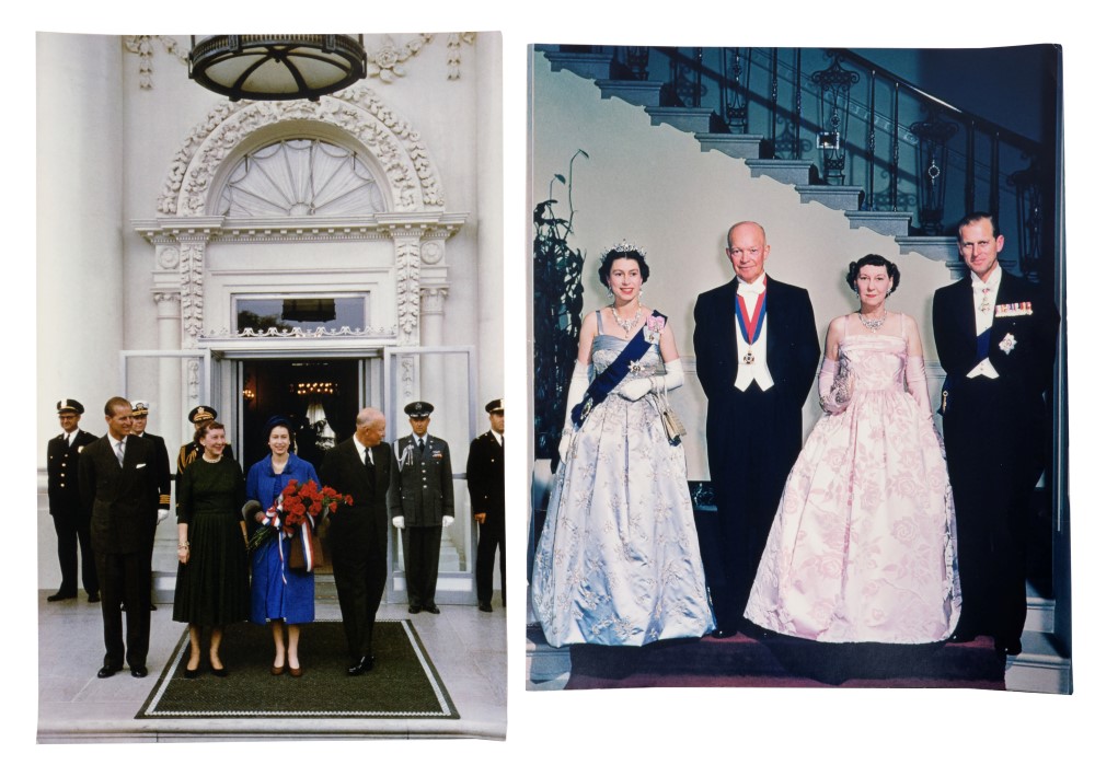 Two fine large 1960s colour photographs of the State visit to America of Her Majesty The Queen and