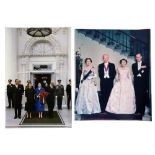 Two fine large 1960s colour photographs of the State visit to America of Her Majesty The Queen and