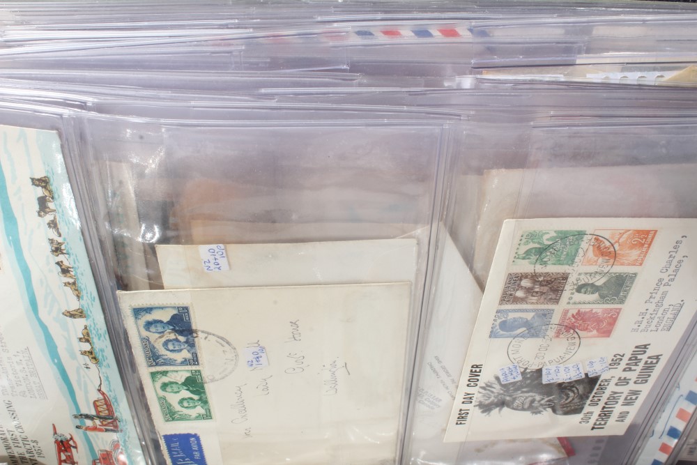 Collection of Royal related First Day cover stamps on envelopes contained in two albums mostly - Image 2 of 3