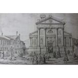 Attributed to Antonio Visentini (1688-1782) pair of 18th century pen, ink and wash architectural