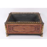 19th century French satinwood and marquetry planter