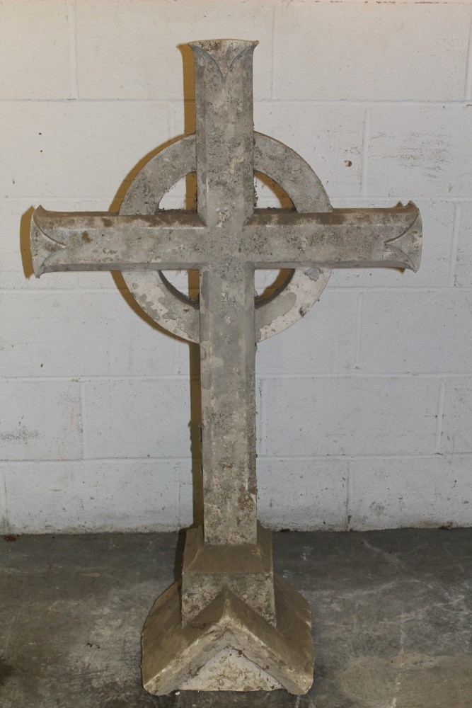 Decorative marble ecclesiastical monument elements - removed from the Church Of The Sacred Heart,