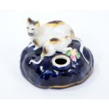 Unusual 19th century Staffordshire inkwell