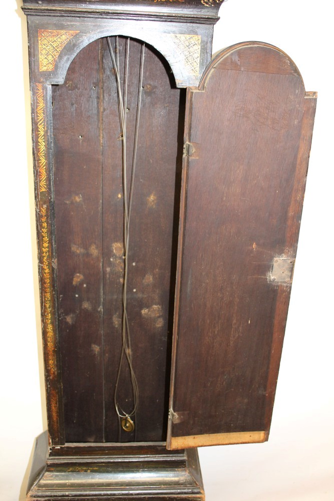 Ebonised London longcase, Henry Long - Image 11 of 16