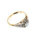 1930s diamond single stone ring