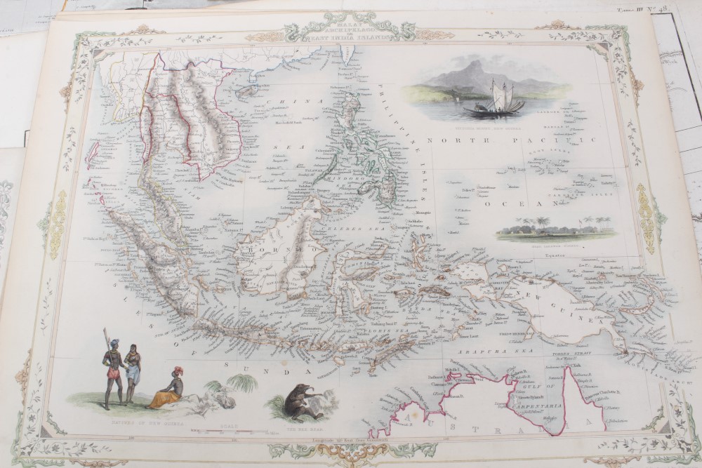 Group of predominantly 19th century maps, charts and book plates - Image 4 of 14