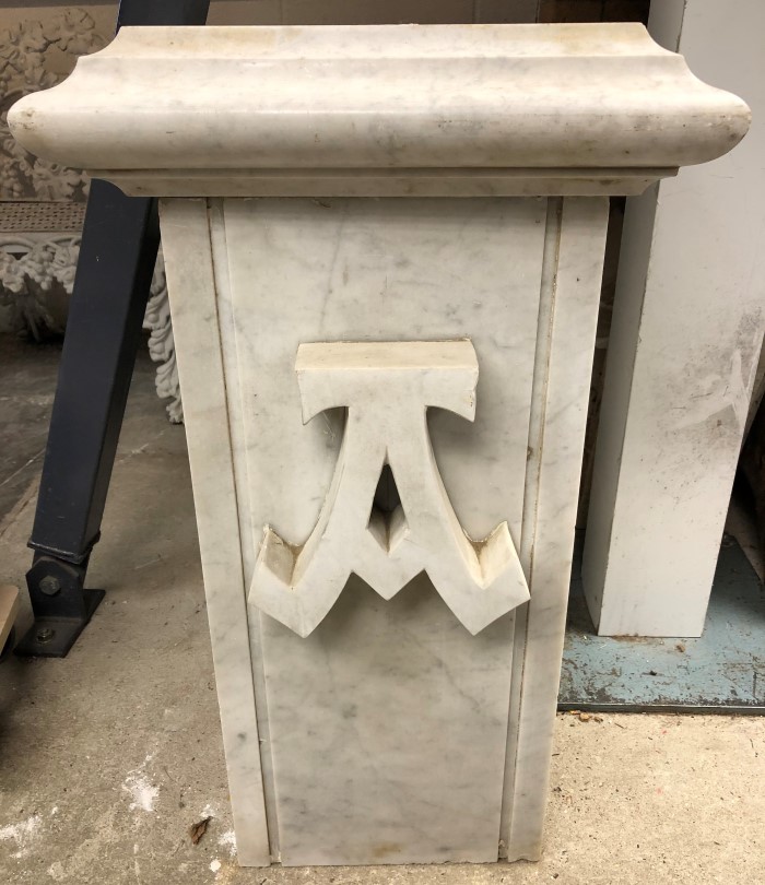 Decorative marble ecclesiastical monument elements - removed from the Church Of The Sacred Heart, - Image 3 of 3