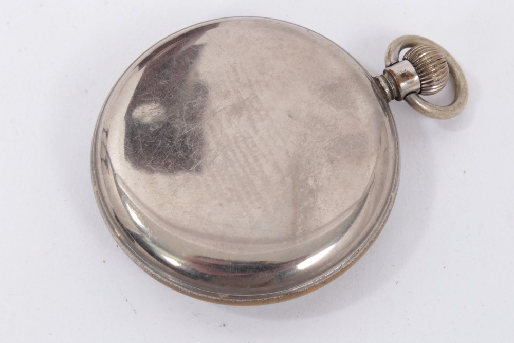 19th century oak pocket watch holder in the form of a miniature longcase clock - Image 7 of 7