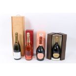 Champagne - four bottles, Berry Bros. Grand Cru Brut, in owc, Ruinart Champagne, boxed, Maxim's