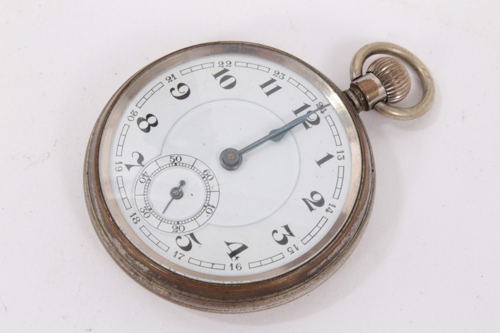 19th century oak pocket watch holder in the form of a miniature longcase clock - Image 6 of 7