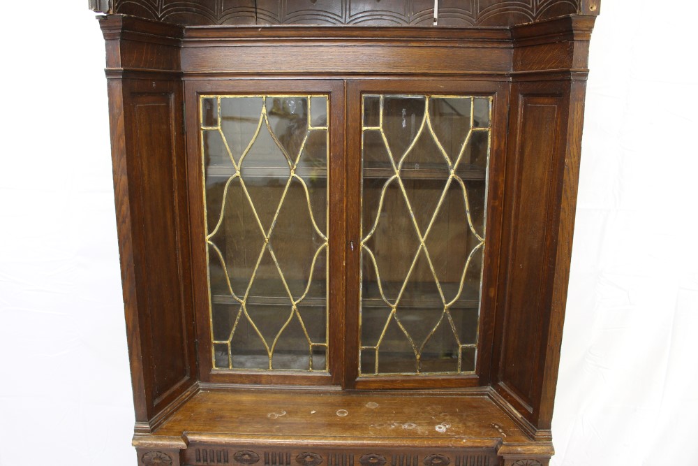 Highly unusual late 19th / early 20th century concealed door in the form of a cupboard - Image 3 of 4