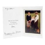 T.R.H. The Prince and Princess of Wales, signed 1985 Christmas card