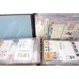 Collection of Royal related First Day cover stamps on envelopes contained in two albums mostly