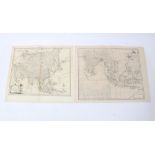 Emanuel Bowen (1720-1767), engraved map - ‘A new & accurate map of Asia’, 1747, 35cm x 43cm.with