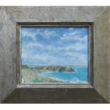 *Fred Dubery (1926-2011) oil on board - Coastal landscape, framed, 24cm x 29.5cm