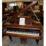 Early 20th century mahogany cased Boudoir piano