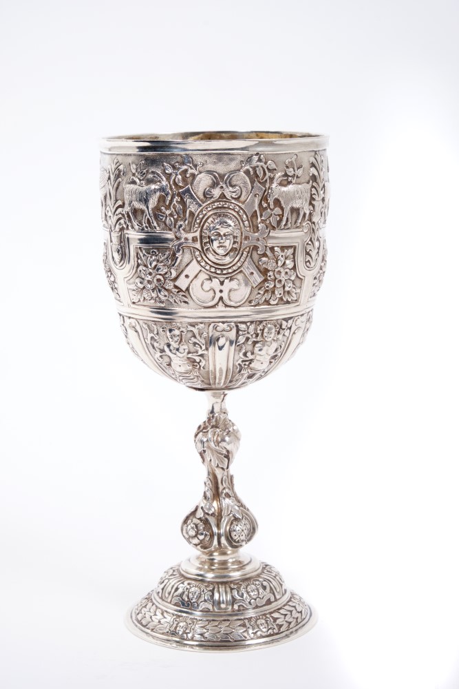 Major General The Honourable Earl of Athlone - fine Victorian silver goblet