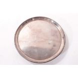 Georgian silver circular salver