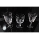 Collection of Royal Commemorative glass goblets