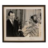 H.R.H. Princess Anne The Princess Royal and Captain Mark Phillips signed 1977 portrait photograph