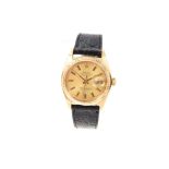 Gentlemen’s Rolex Oyster Perpetual Datejust 18ct gold wristwatch, model 16018, serial number