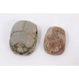 Two Ancient Egyptian scarabs