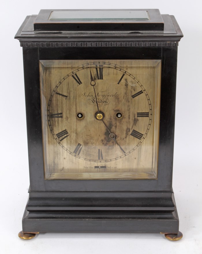 Victorian bracket clock by John Twyford, London