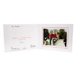 T.R.H. The Prince and Princess of Wales, signed 1990 Christmas card