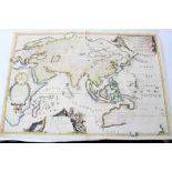 Father Vincenzo Maria Coronelli (1650-1718) hand coloured map - ‘Asia’ circa 1690, 59 x 87cm