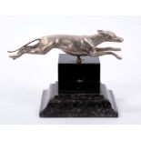 Modern silver model of a greyhound by Barnard Bros.