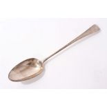 Georgian silver basting spoon