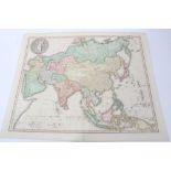 James Wyld the Elder (1790-1836), hand-coloured map - ‘Asia’, 1827, 52cm x 64cm.