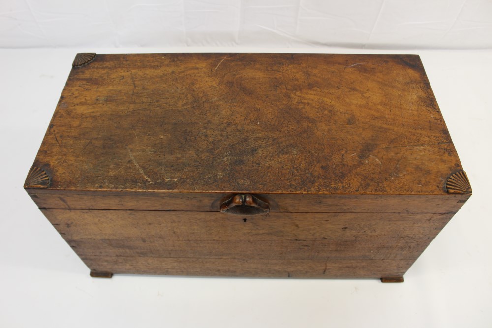 Victorian mahogany blanket box - Image 2 of 5