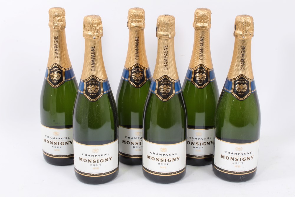 Champagne - six bottles, Veuve Monsigny