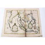 Edward Wells (1667-1727), hand-coloured map - ‘A New Map of the East Indies’, 1700, 36cm x 50cm