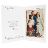 T.R.H. The Prince and Princess of Wales, signed 1986 Christmas card