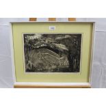 Sean Crampton (1918-1999) signed limited edition artists proof etching - Fox in Landscape, 4/5, in